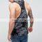 Mens Polyester Stringer Gym Singlets Overall Sublimated Tank Top