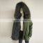 Myfur Winter Men's Fur Parka with Detachable Fur Lining and Raccoon Fur Hooded