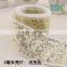 Wholesale 4cm wide lace fabric hard net yarn sequined ribbon diy bow hair wedding accessories hairpin lace trimming