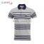High Quality Stripe Patch Embroidered Polo Tshirt