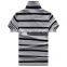New Fashion Mens Short Sleeve Stripes Shirts Casual Oversize Polo Shirt For Men