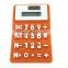 High quality Foldable Silicone Magnetic Fridge Sticker 8 Digits Calculator