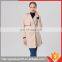 Wholesale Women Long Sleeve Winter Coat Double Pocket Longline Wool Coat