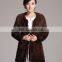 Knitted natural real mink fur coat with cheap prices