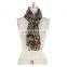 Factory Price Burnout Print Velvet Square Scarf Neck Wear For Mid-aged Women