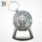 Cheap custom antique castle metal bottle opener with embossment