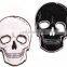 Custom large motorcycle iron on skull patches for jackets