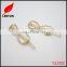 Factory supply Shiny gold Lady fancy metal fashion hair clip