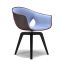 Dining room furniture fiberglass leather dining chair