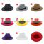 Army Green Wool Felt Jazz Fedora Hats Men Women Wide Brim Sombrero British Style Trilby Formal Panama hats Dress Hat