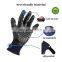 Black Blue Rubber Dog Deshedding Bathing Massage Cat Brush Pet Hair Remover Glove