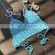 2019 new handmade crochet Hand hook knit bikini wrap chest lady sexy versatile spa split swimsuit wholesale