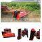 Tractor rubber track for lawn mower with double blades
