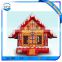 Inflatable Advertising 25ft christmas inflatable santa,outhouse Inflatable Christmas Bouncer Castle decoration