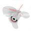 683-45952-00-EL  9 1/4 x 9 3/4 Boat Outboard Propeller For Yamaha 9.9-15HP Aluminum Alloy 3 Blades 8 Spline Tooths White