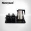 Honeyson top hotel plastic and stainless steel electric kettle tray