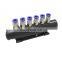 Bathtub Fitting Plumbing System Accessories 6 Outlets PVC Pneumatic Air Manifold