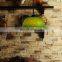 Nordic Green Lacework Pendant Light Glass Flower Hanging Lighting Fixture For Home