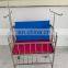 Hospital used stainless operating steel baby bed with mattress