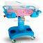New Born Baby Bed With Wheels and Angle Adjustable ABS Baby Cart for hospital use