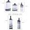 Modern Luxury Black Ink Hand-painted Painting White Porcelain Ceramic  Vase for Table Decoration