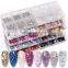 Wholesale Mixed Size 3D Flatback Diamond Gems Crystal AB Nail Glass Rhinestones Nail Art Decorations Rhinestones