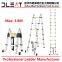 Dleat 1.6m+1.6m Double Aluminum Telescopic Ladder With EN131