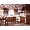 Customized natural design solid wood rustic kitchen cabinet with an island