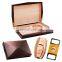 Cedar wood 10 cigar box portable card slot tray type Monte gift box moisturizing box set