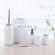 Modern Design Best selling Home Black White Bathroom accessories 6-piece plastic bathroom sets for bathroom use
