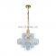 Hot Sale Indoor Decoration Lighting Home Cafe Metal Luxury Glass Chandelier