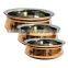 COPPER STEEL HANDI SET SAGA STEEL HANDI FOR SERVING