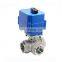 CWX 15N Series DN20 3/4 inch 3 Way L Port 12V DC CR2 2 Wire Auto Return Stainless Steel Electric Water Flow Control Valve