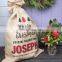 customs laminated christmas santa sack jute gunny sack gift burlap santa sack