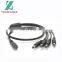 YUXUN Coaxial DC Power Cable 1-4  Plug Male To Male Splitter Cable