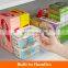 Amazon Hot Sell Save Space Clear Plastic Large Storage Basket Organizer Bins for Refrigerator Pantry Kitchen