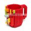 Creative DIY Lego Coffee Mug Travel Cup Kids LEGO Building Blocks Mug Drink Mixing Cup Dinnerware Set for kids