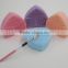 Wholesaler Silicone Heart Shape Makeup Brush Cleaner /makeup brush Washing Scrubber Board