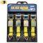 1 inch Ratchet Tie Down Strap with S Hook for Cargo Control 4pk