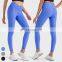 Ribbed Legging Custom Push Up Tights Running Workout Gym Fitness Pants Women High Elastic V-Shape Waist Butt Lift Yoga Leggings