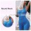 Sexy One Piece Yoga Gym Jumpsuit Ladies Dance Activewear Bra Leggings Jumpsuit Set Custom Logo Outdoor Sports Running Wear