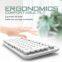 75 Keys Ergonomic Design Pudding Keycaps Portable Typewriter Retro Wireless Keyboard with 2.4ghz Receiver Desktop Keyboards