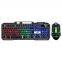 Hot Sale Keyboard Mouse Combos LED Metal Robotic Sense Gaming Mechanical Keyboard and Mouse Computer Sets
