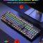 Hot sell T75 punk mechanical keyboard portable retro typewriter multi device keyboard usb waterproof keyboard with trackpad