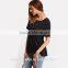 Latest fashion women t shirt high quality blank t shirt new design TS082