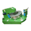 The fully automatic wrapping machine is used for wrapping various annular items and can be customized.