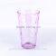 2015 Hot selling colorful drinking glass tumbler/pink color drinking glass/tumbler glass