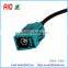 Straight RF Coaxial Assembly CustomizablNeutral Coding Fakra Jack "Z" Straight to RCA Jack Adapter Cable
