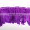 wholesale dyed feather strung goose feather fringe trimming