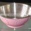 Color stainless steel fruit Sieve Fruit Colander 24-30cm